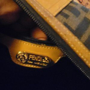 FENDI VINTAGE BAG & COSMETIC BAG